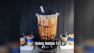 Anime Bubble Tea Sculptures Public Art