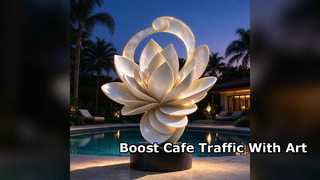 Custom Coffee Shop Fiberglass Art Sculpture Collection