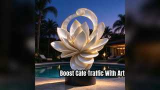 Custom Coffee Shop Fiberglass Art Sculpture Collection