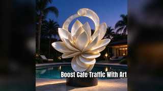 Custom Coffee Shop Art Sculptures for Commercial Spaces