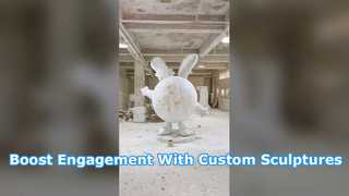 Custom Fiberglass Cartoon Animal Sculptures for Malls