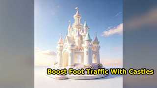 12m Large LED Castle Landmark for Malls and Parks