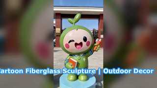 Colorful Cartoon Mascot Statue Series | Waterproof & Weather-Resistant Outdoor Decor