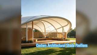 Custom Stainless Steel Tensile Membrane Pavilion Canopy