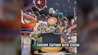 Custom Fiberglass Cartoon Arch Statue