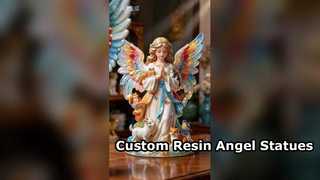 Custom Size Resin Forest Angel Animal Statues | Decor Ornaments for Mall, Exhibition Hall 