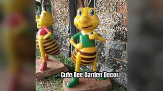Cute Bee Sculpture for Kids Gardens