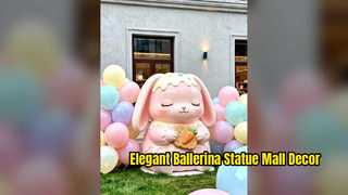 Life Size Ballerina Statue Elegant Mall Decor Sculpture