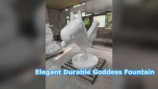 Custom European Goddess Fountain Durable Resin Decor