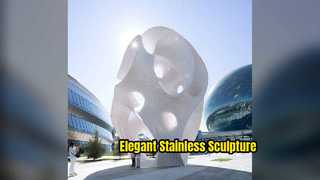 Hollow Cut Stainless Steel Light Sculpture