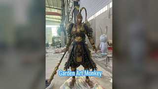 Abstract Monkey Garden Sculpture Outdoor Art