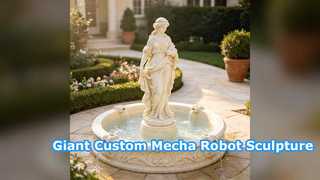 Custom Giant Stainless Steel Mecha Robot Sculpture