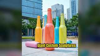 Giant Custom Fiberglass Bottle Statues for Parks