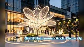 Giant Halloween Castle Arch Commercial Photo Op Display