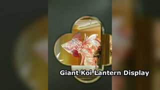 Giant Koi Lantern Custom Holiday Displays