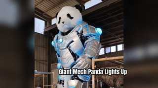Giant Mech Panda LED Sculpture Art
