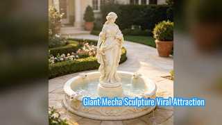 Custom Giant Mecha Robot Sculpture for Commercial Spaces