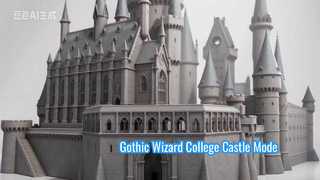 8K HD Gothic Castle Model | 360° Commercial Display for Parks & Malls
