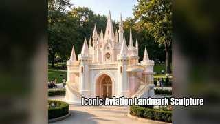 Era of Soaring Aviation Art Sculpture for Urban Landmarks