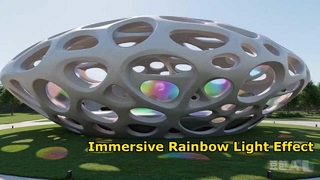 FRP Cave Rainbow Light Landscape Sculpture Outdoor Public Art