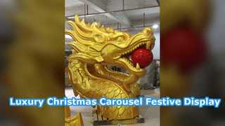 Luxury Christmas Carousel Holiday Installation Display