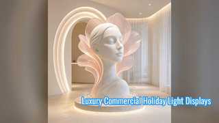 Luxury Commercial Christmas Light Sculptures for Events