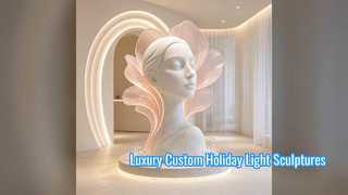 Luxury Commercial Christmas Light Sculptures for Events