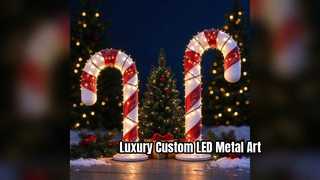 Luxury LED Metal Vine Sculpture for Commercial Spaces