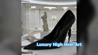 Giant High Heel Sculpture Luxury Art Installation