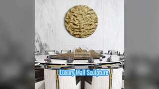 Gold Stainless Steel Sculpture for Malls