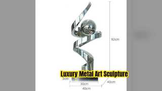 Large Metal Sculpture for Hotels Living Rooms