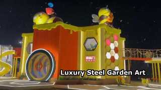 Luxury Garden Sculpture Stainless Steel Art