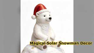 Solar Hanging Snowman Light Magical Christmas Decor