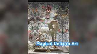 Magical Unicorn Art Installation for Luxury Spaces