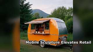 Stainless Steel Mobile Sculpture for Catering & Retail