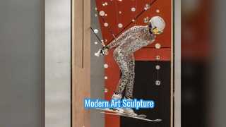 Metal Wall Sculpture Modern Art Dynamic Design