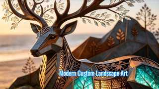 Custom Stainless Steel Tree Sculpture for Public Spaces