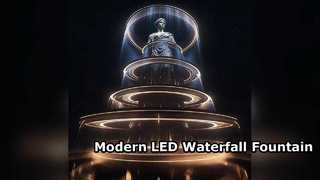 LED Outdoor Waterfall Fountain