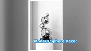Modern Sphere Sculpture Home Office Decor