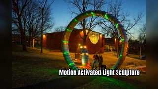 Interactive LED Circle Public Art Sculpture