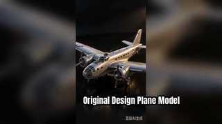 Exquisite Handcrafted Metal Aircraft Sculpture, Outdoor Anti-Fade Anti-Corrosion Plane Decoration