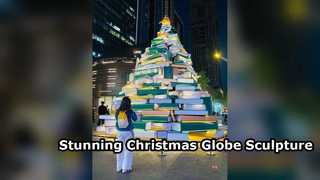 Statement Christmas Globe Sculpture