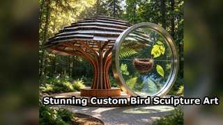 Custom Stainless Steel Flying Bird Sculpture for Landscapes