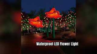 Waterproof LED Flower Sculpture Light