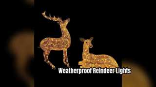 Rentierleuchten für den Außenbereich, IP65, wetterfest